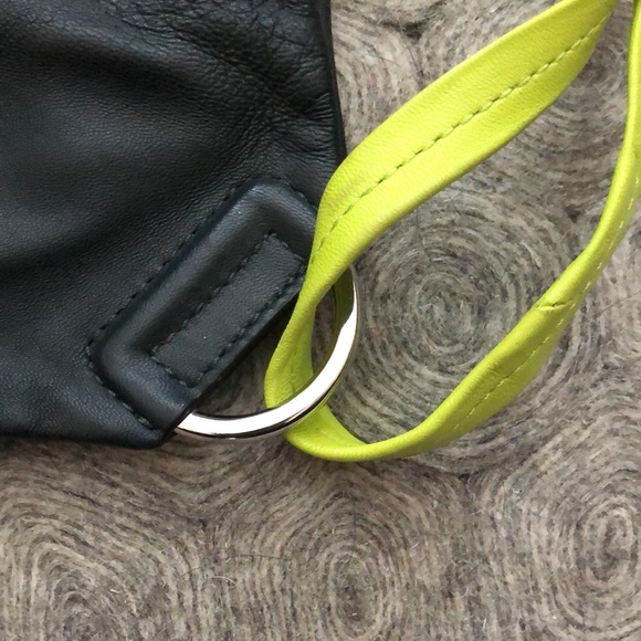 Alexander Wang Neon Strap Gym Sack in Green leather - Picture 3 of 13
